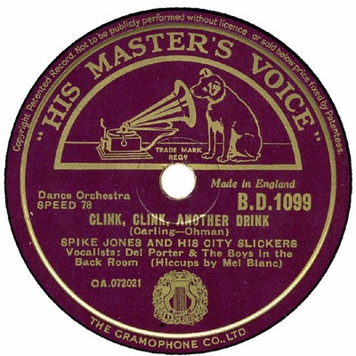 Spike Jones And His City Slickers - Clink, Clink, Another Drink / Hotcha Corn...