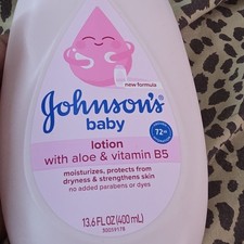 Johnson's Baby Lotion with Aloe  Vitamin B5 13.6 fl oz 400 mL MPN 30059178