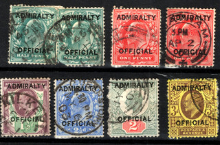 EDWARD VII USED ADMIRALTY OFFICIALS PAPER REMNANTS.