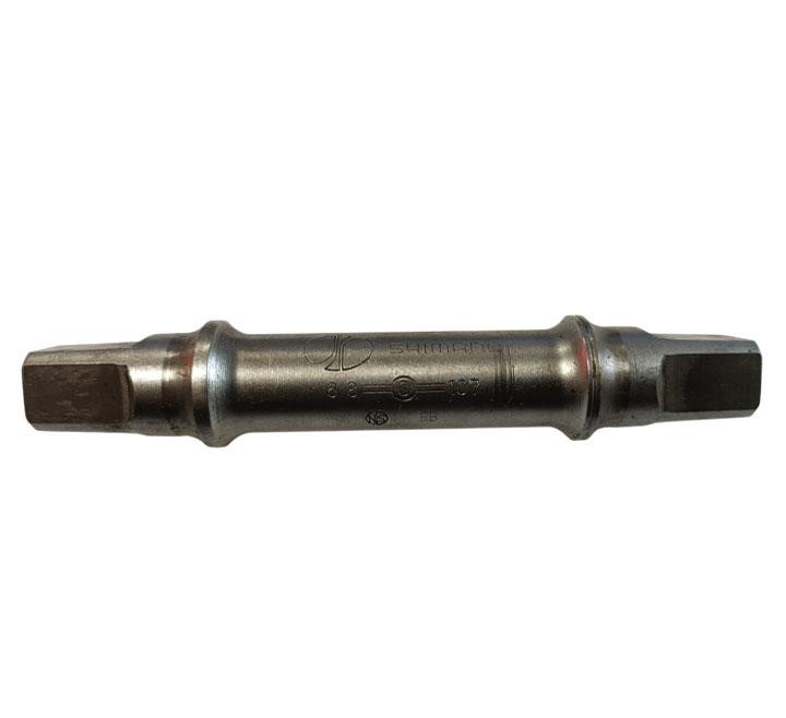 Axe de pédalier Shimano 107mm axe carré JIS pour vélo de ville et route