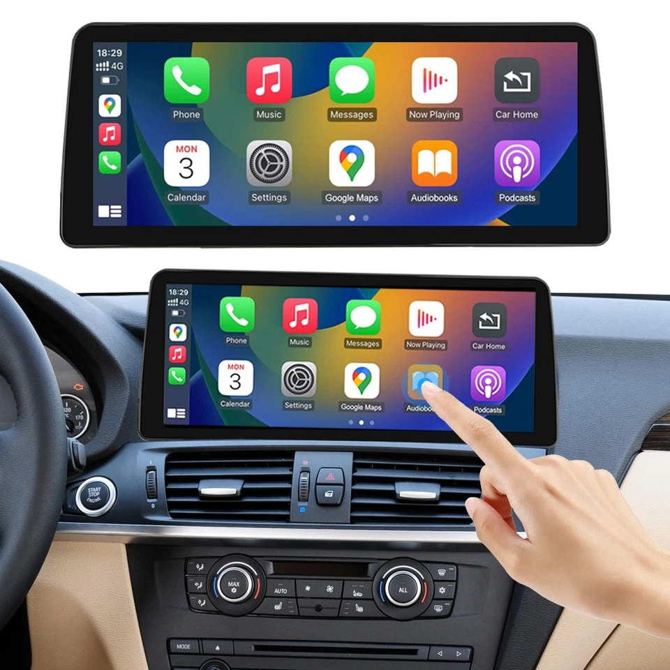 12.3’ Wireless CarPlay Android Auto Touchscreen For BMW X3 F25 With CIC 2010-13 Foto 2 de 4