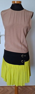 gucci kleid gr M mude/gelb brustbr 43 länge 82cm
