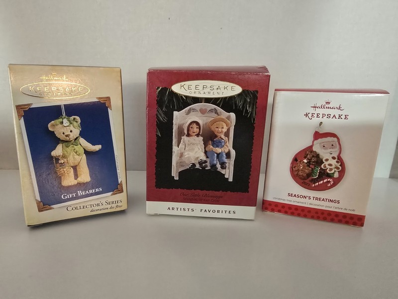 Lot of 3Hallmark Keepsake Ornament  Limited Edition Christmas W/Original Boxes