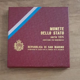 Repubblica di San Marino Monete dello Stato Serie 1975 con confezione
