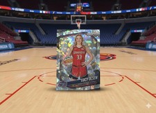 Lucy Olsen 2025 Panini Prizm WNBA #145 RC Cracked Ice Washington Mystics