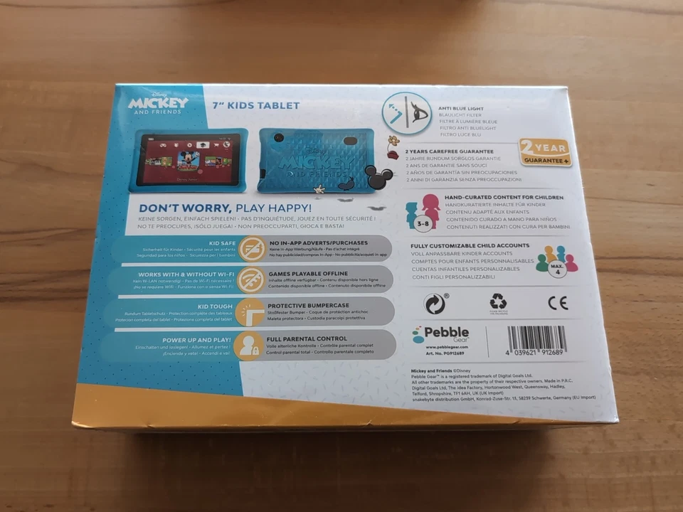 Pebble Gear Disney Mickey and Friends Kids Tablet Neu - Bild 4 von 4