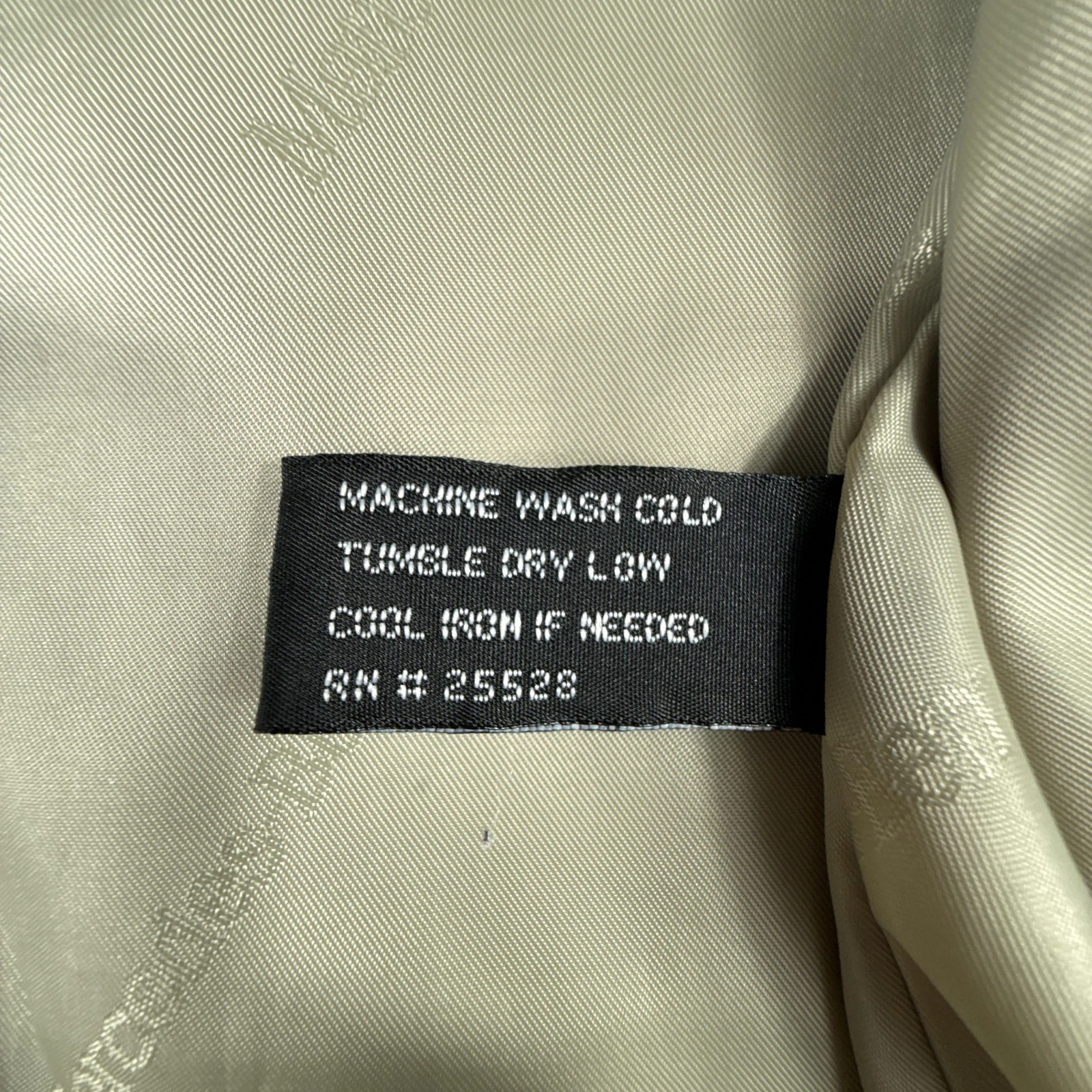Vintage Mercedes Benz Jacket Mens Large Beige Windbreaker Coat Full Zip Lined image 15