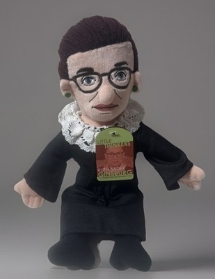 RUTH BADER GINSBURG Little Thinker Big 13  Plush Doll Supreme Court Judge 5373