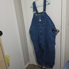 Liberty Overalls Men's 48X28 Blue Denim Workwear Farmer Carpenter Plumber Cotton