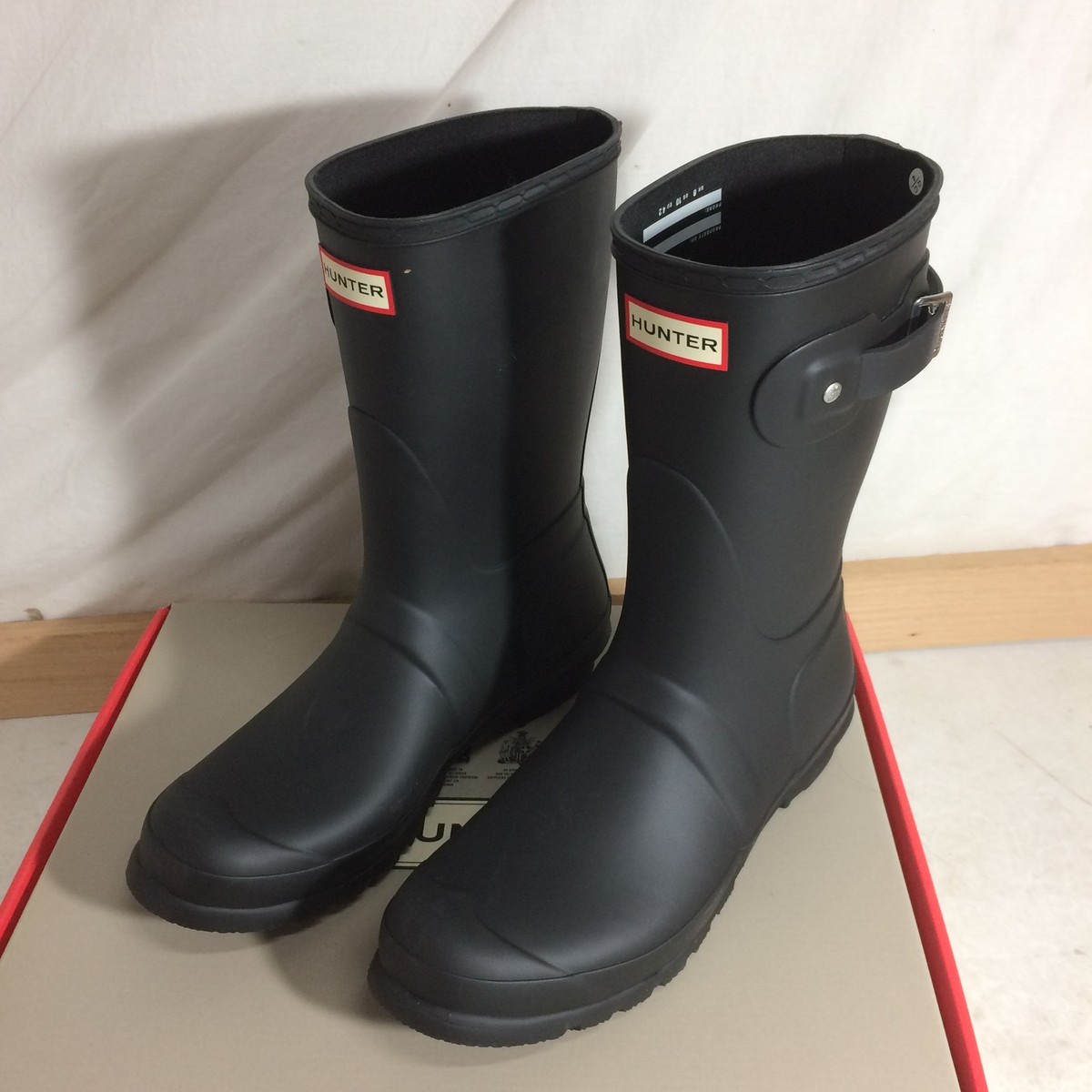 靴 HUNTER ORIGINAL SHORT  78-AM2406-166 Shop Womens Original Short - 050_Light Gray - 11 | Bivouac