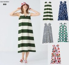 Bargain Price UNIQLO marimekko V-Neck Sleeveless Flare Dress Japan