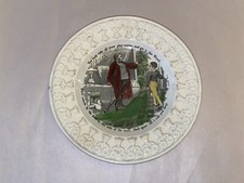 LNRP2 Staffordshire Children's Plate Transfer Father And Child Scene Ca. 1840
