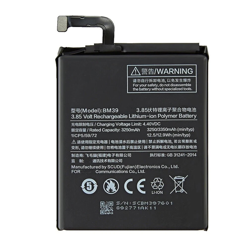 Baterías para teléfonos celulares para Xiaomi Xiaomi Mi 6