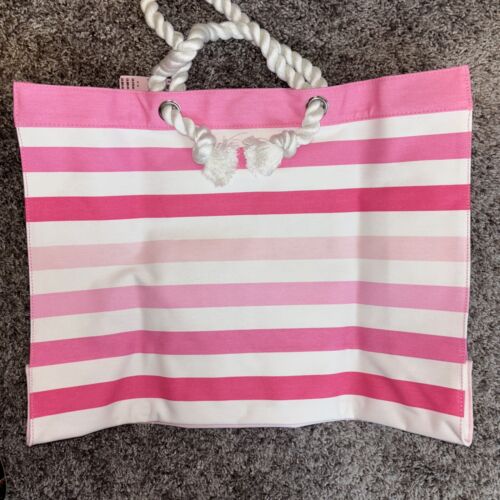 Victoria's Secret STRANDTASCHE SET, BEUTELTASCHE & FLIP FLOPS M 7-8 PINK NEU MIT ETIKETT - Bild 9 von 9
