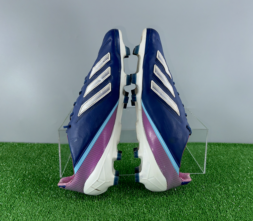 Adidas F50 Adizero FG Leather G65304 Elite US11 UK10.5 Blue boots