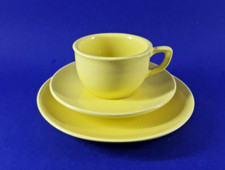 Melitta kleines 50er Keramik 1 x Kinder Gedeck hell gelb pastell