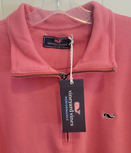 NWT Men's Vineyard Vines Performance Blank Saltwater 1/4 Zip Pullover Sz Large - Picture 4 of 8