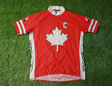 RARE CYCLING MEN SHORT SLEEVE SHIRT JERSEY CANADA SUGOI ORIGINAL SIZE L LARGE