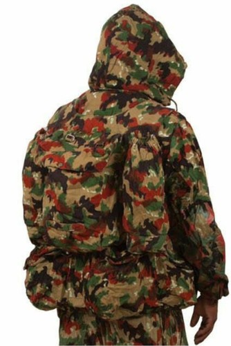Swiss Army M70 Alpenflage Parka w/ Sniper Veil Military Surplus Jacket Size L 52 - Picture 6 of 6
