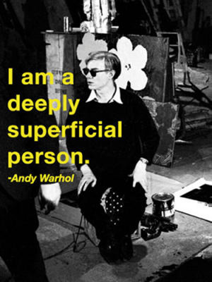 ANDY WARHOL - superficial 36x28 Kunstdruck Poster Plakat Bild