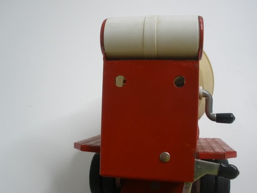 Tonka Jeep Cement Mixer 9" Pressed Steel #52110 Red 1960's - Picture 10 of 15