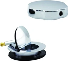 Brand New West Brass Trim Kit for Cable Drive Bath Waste,Polished Chrome,D50T-26