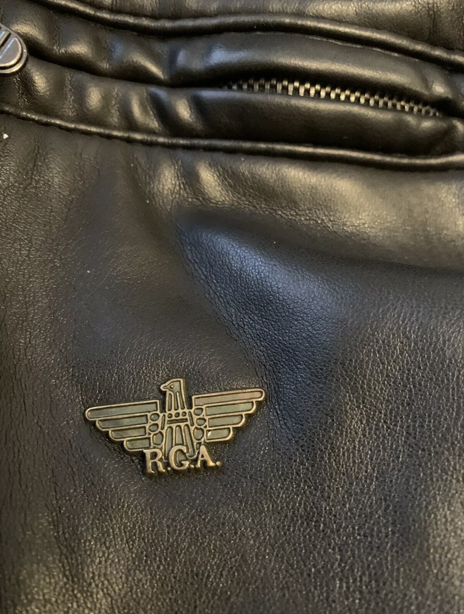 Reportage RGA Authentic Italian Faux Leather Jacket - Extra Large
