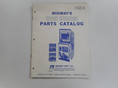 Parts Catalog für Space Invaders  Videoautomat