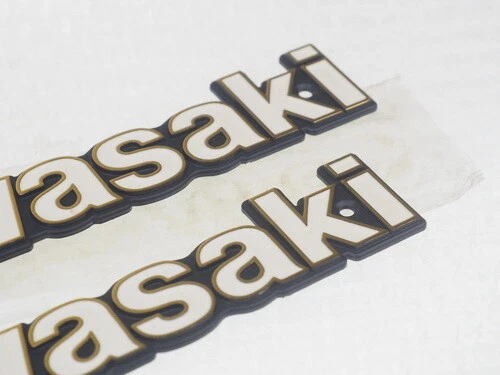 Kawasaki GTO KH110 KH125 KZ Fuel Tank Emblem Badge 56014 NEW L.C.K. - Image 3 of 4