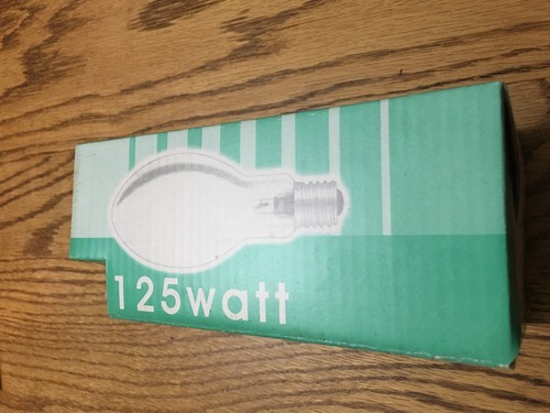 LÁMPARA DE VAPOR DE MERCURIO DE ALTA PRESIÓN DE LARGA VIDA HPMV 125W ÓPALO ELÍPTICO E27 MBFU - Imagen 2 de 4