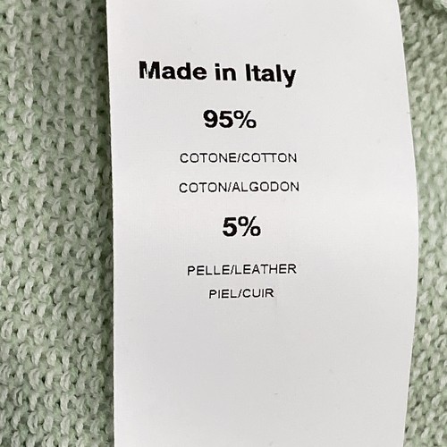 Tonet Made In Italy Cardigan Size Large Mint Green closed with one button - Picture 7 of 13