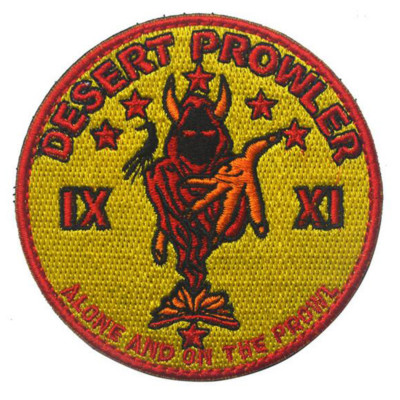 DESERT PROWLER IX XI USA ARMY TACTICAL PATCHES EMBROIDERED HOOK PATCH *01