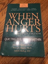 WHEN ANGER HURTS by Matthew McKay paperback book Ships N 24h