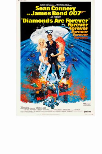 20 x 30 Diamonds are forever  James Bond POster - Picture 1 of 1