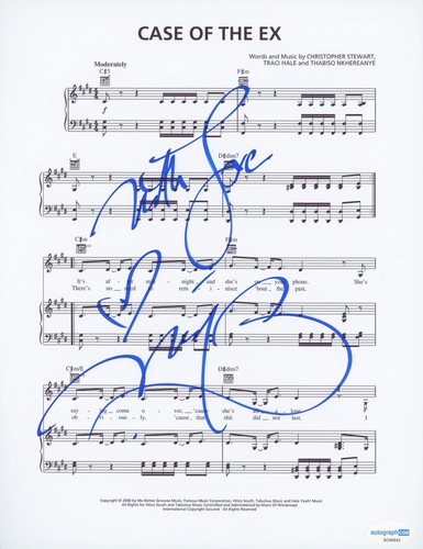 Mya Harrison "Fear of Flying" AUTOGRAPH Signed 'Case of the Ex' Sheet Music ACOA