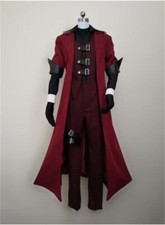 Devil May Cry Dante Cosplay Custome Outfit Red Windbreaker Pants Set