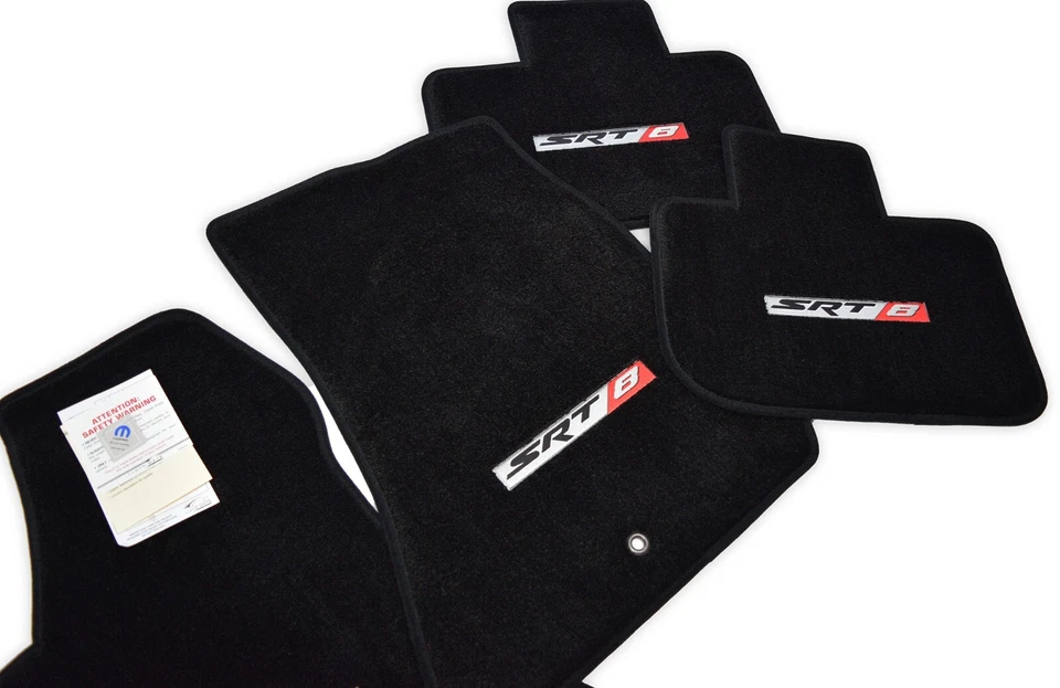 Alfombrillas Chrysler 300 SRT8 2005-2010 4 alfombrillas 4 logotipos bonita actualización premium 32 oz Foto 2 de 4