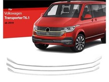 Kühlergrill Leisten für VW Transporter T6.1 ab 2019 3 tlg Silber Edelstahl