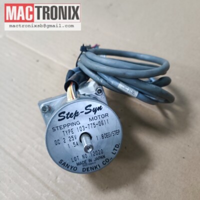 Sanyo Denki 103-775-0611 Step-Syn Stepping Motor With HEDS-5540 C06 Broadcom