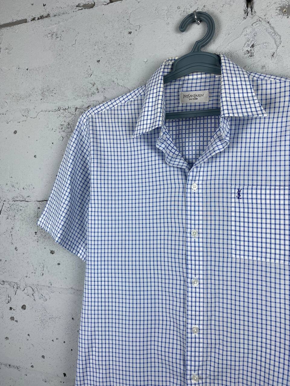 Camicia vintage Yves Saint Laurent con bottoni manica corta taglia L