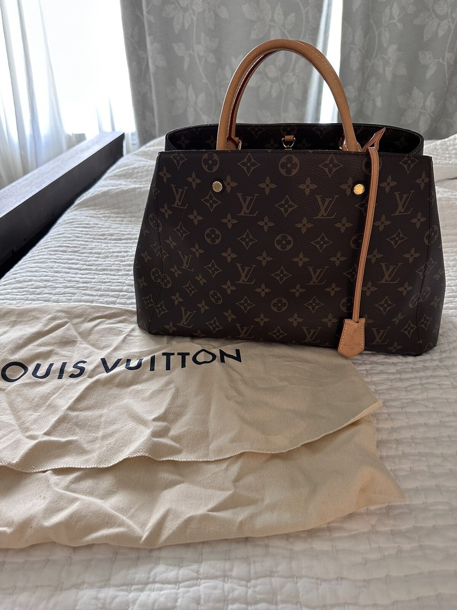 【Louis Vuitton】 En Preinte Montaigne GM トートバッグ LOUIS VUITTON Montaigne GM Monogram Canvas Shoulder Bag