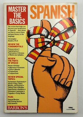 Master the Basics Spanish by Kendris, Christopher -Barrons -  Paperback -PB 1987