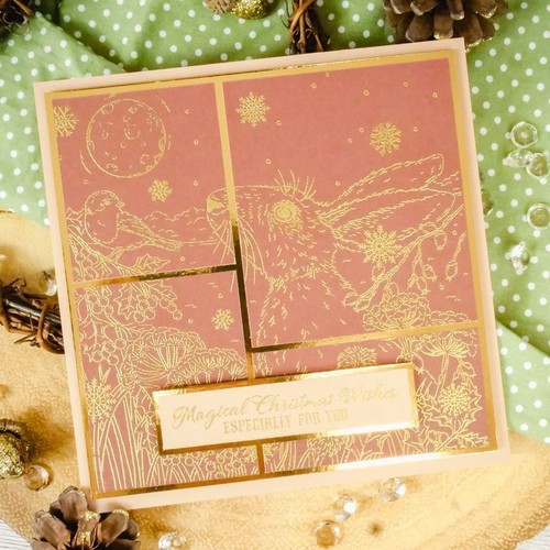 Hunkydory Winter Hare A5 For the Love of Stamps Set 7pc : Meadow Hares at Winte - Picture 2 of 5