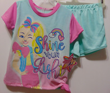JoJo Siwa Short Set Size 2T SHINE YOUR LIGHT by Nickelodeon NEW w/ TAGS 