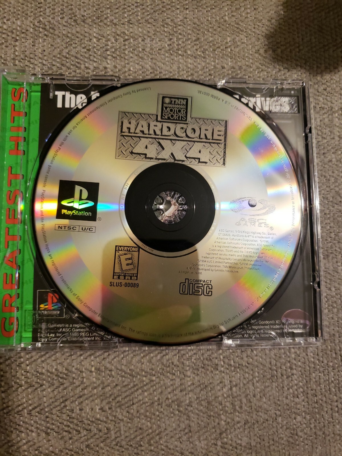 TNN Motorsports Hardcore 4X4 (PlayStation 1, 1996) PS1 CIB Tested Greatest Hits