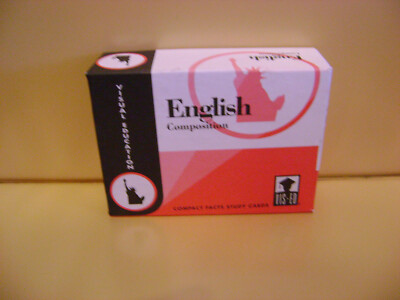 VISUAL EDUCATION ENGLISH COMPOSITION STUDY FLASH CARDS