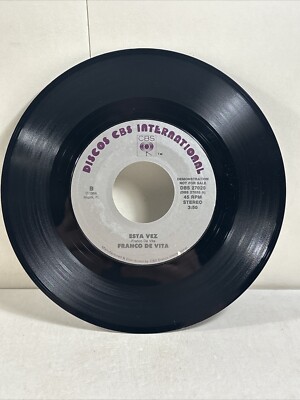 Franco De Vita - Esta Vez / Louis (CBS International) 45 RPM 1989