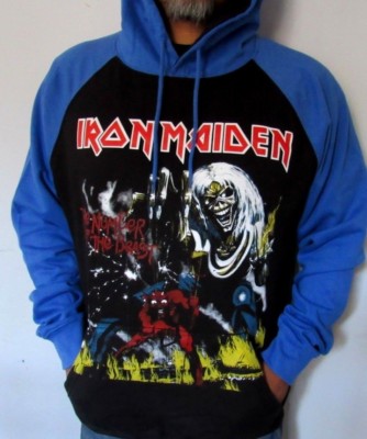 iron maiden number of the beast hoodie