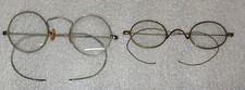 Lot of 2 Antique 1900s Eye Glasses with Cases