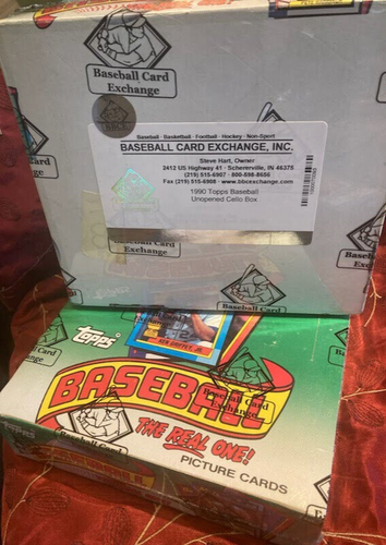1990 Topps Baseball BBCE AUTH Wrapped 24 PACK Cello Box - Picture 2 of 2